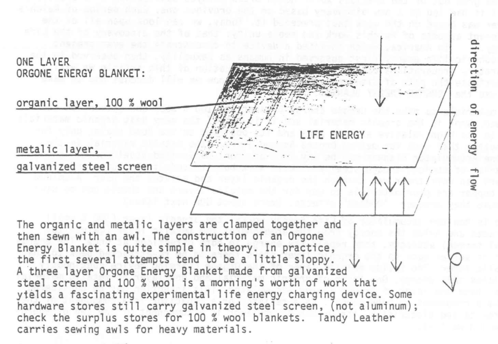orgone blanket pt1 pix2 Orgone Energy Blanket instructions Wilhelm Reich